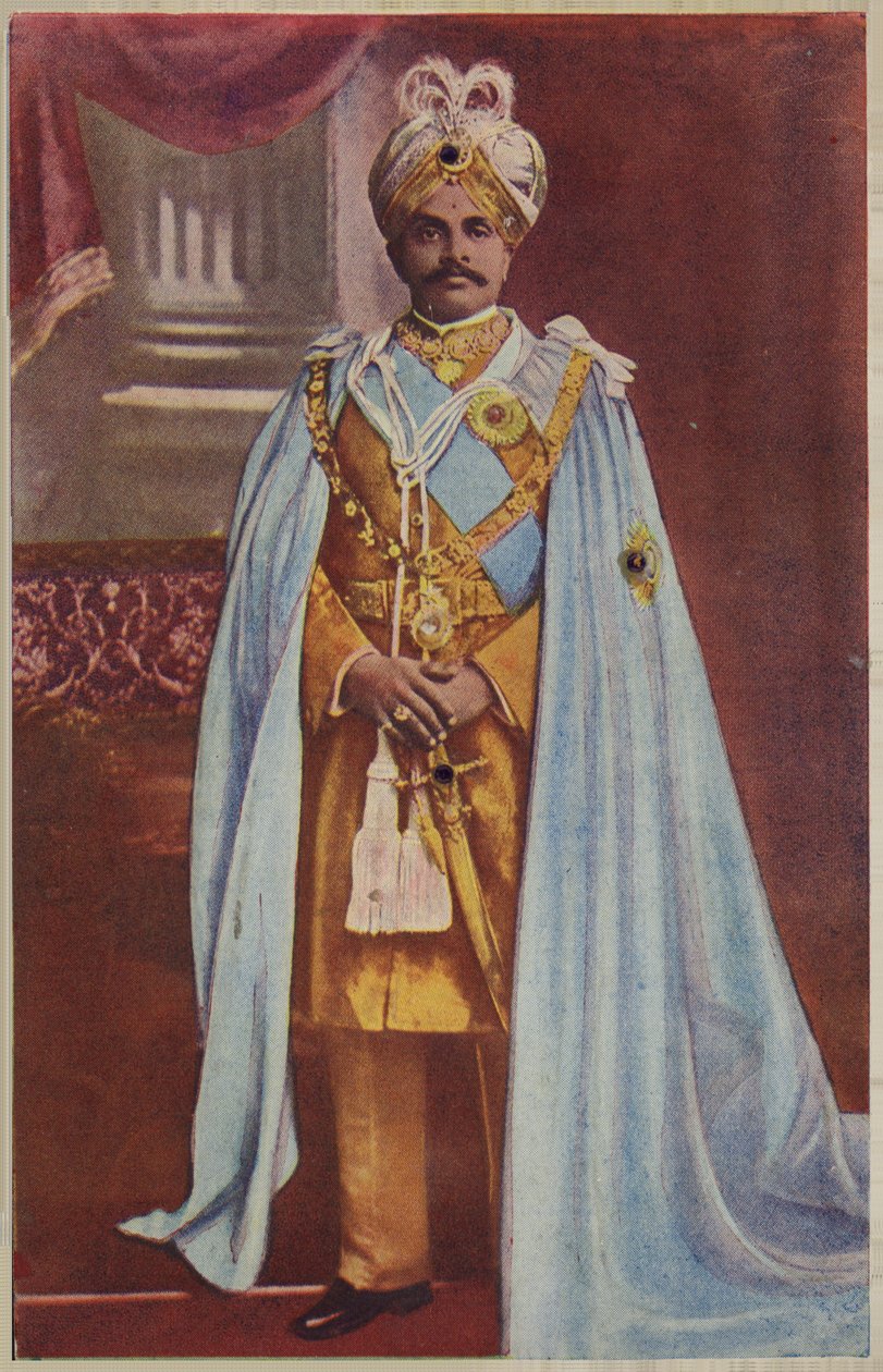 Sree Krishna Wadiyar Bahadur (zdjęcie kolorowe) autorstwa Indian photographer