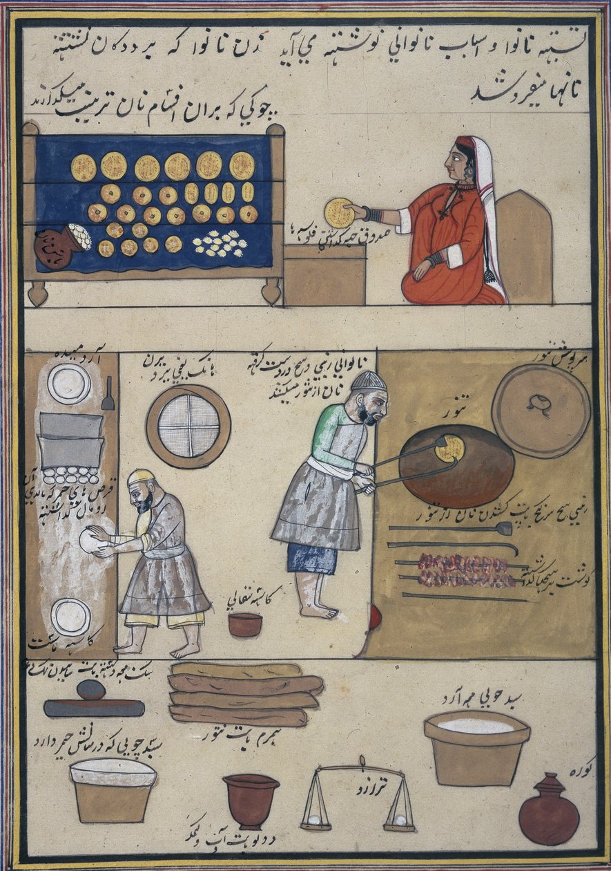 „Album handlu kaszmirskiego”, ok. 1860 (akwarela na papierze) autorstwa Indian School