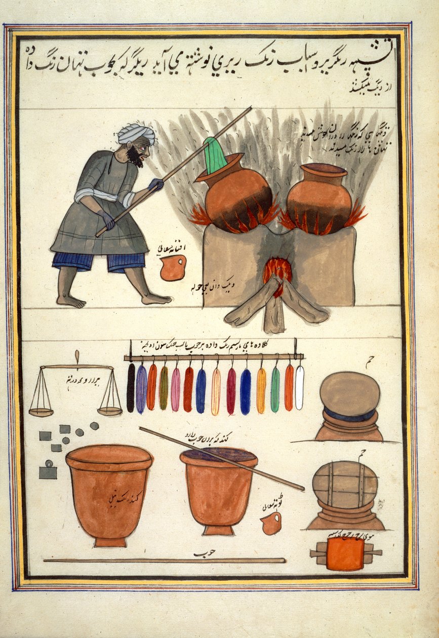 „Album handlu kaszmirskiego”, ok. 1860 (akwarela na papierze) autorstwa Indian School
