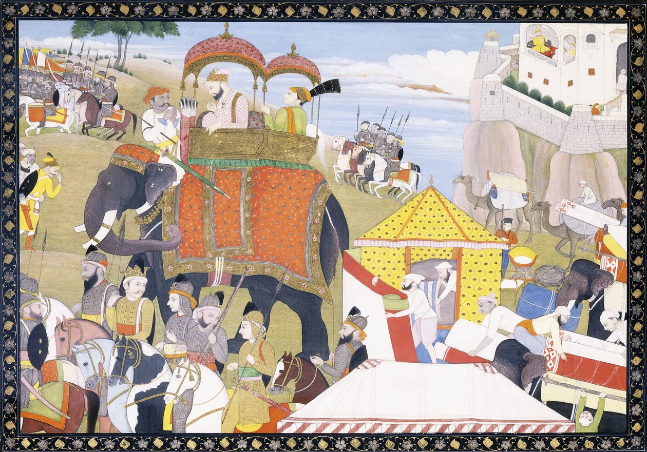 Ilustracja z Hamir Hath, początek XIX wieku autorstwa Indian School