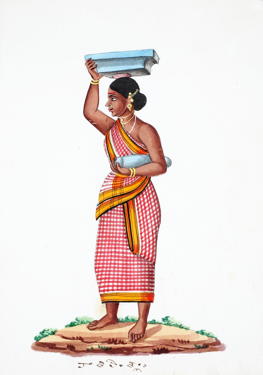 Kamień nośny (wc na papierze) autorstwa Indian School