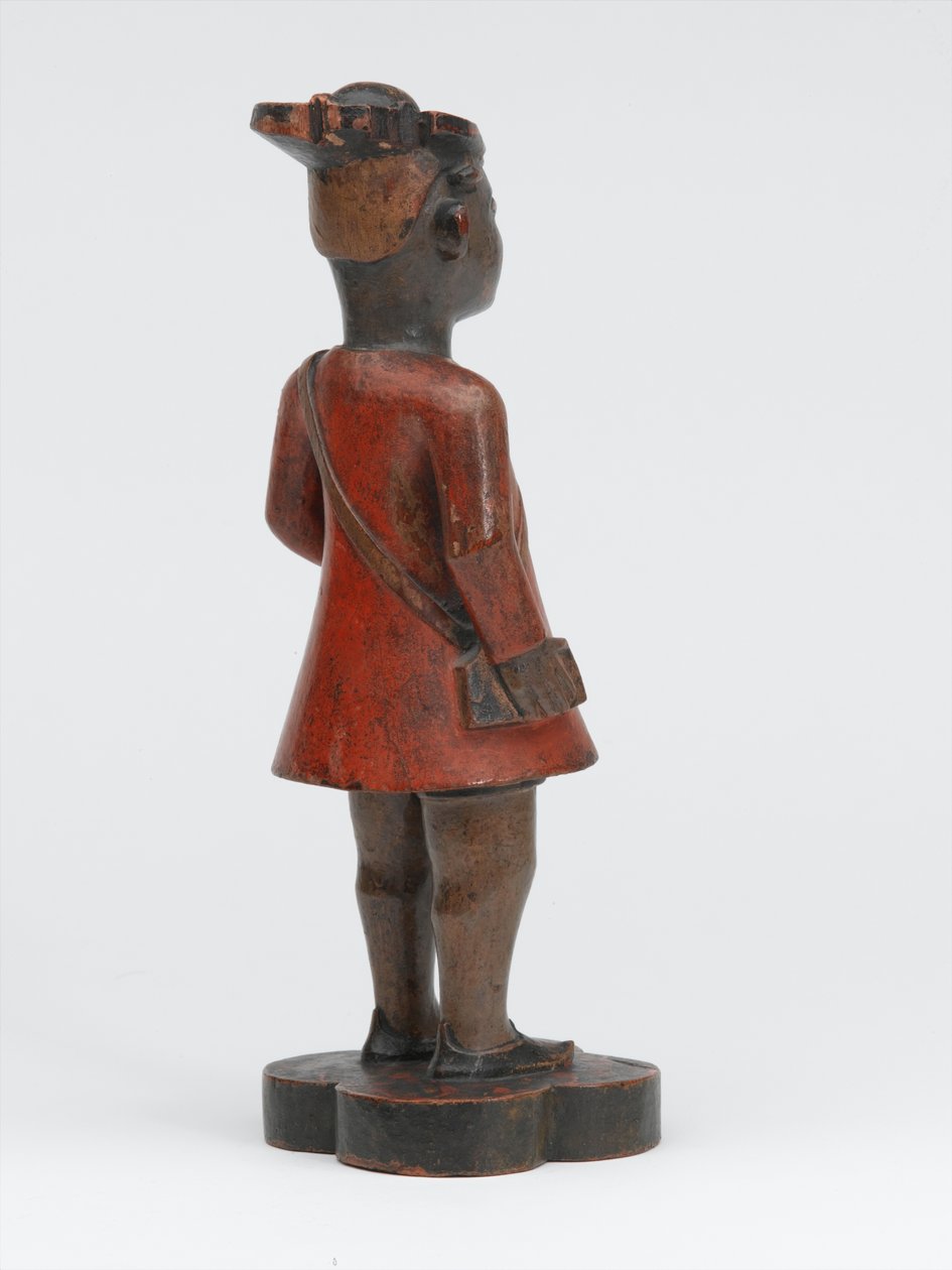 Rzeźbiona drewniana figurka szkoły kompanii sipaja Armii Madras, ok. 1785 r autorstwa Indian School