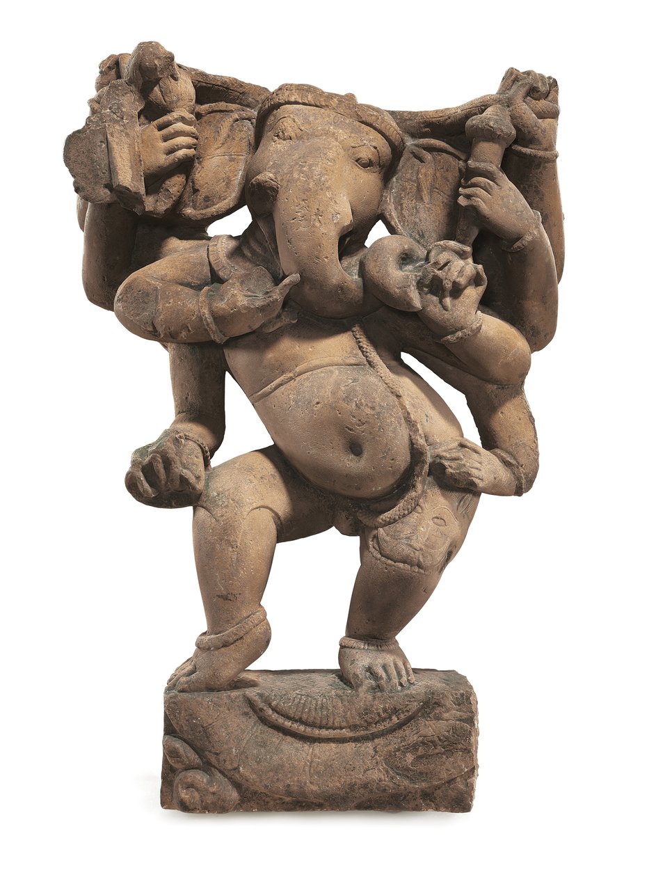 Postać Ganesha, Uttar Pradesh autorstwa Indian School