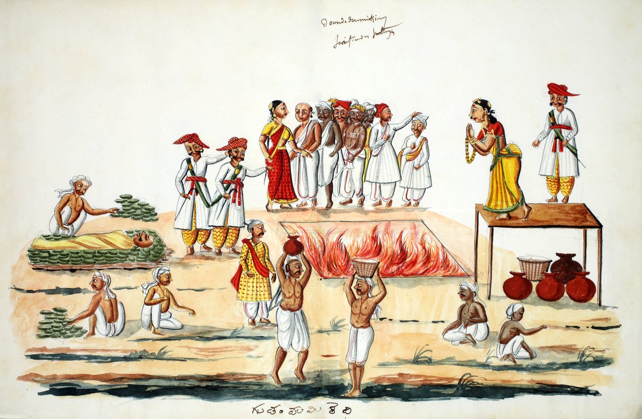 Pogrzeb (wc na papierze) autorstwa Indian School