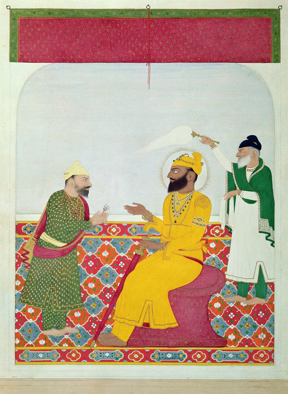 Guru Gobind Singh (1666-1708) 1815-25 autorstwa Indian School