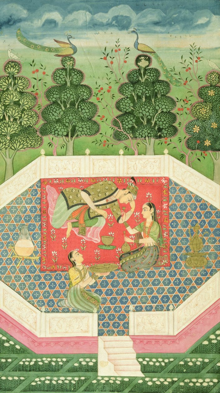 W. 11B.19 Królowa Wróżek zabawia księcia, ok. 1720-30 autorstwa Indian School