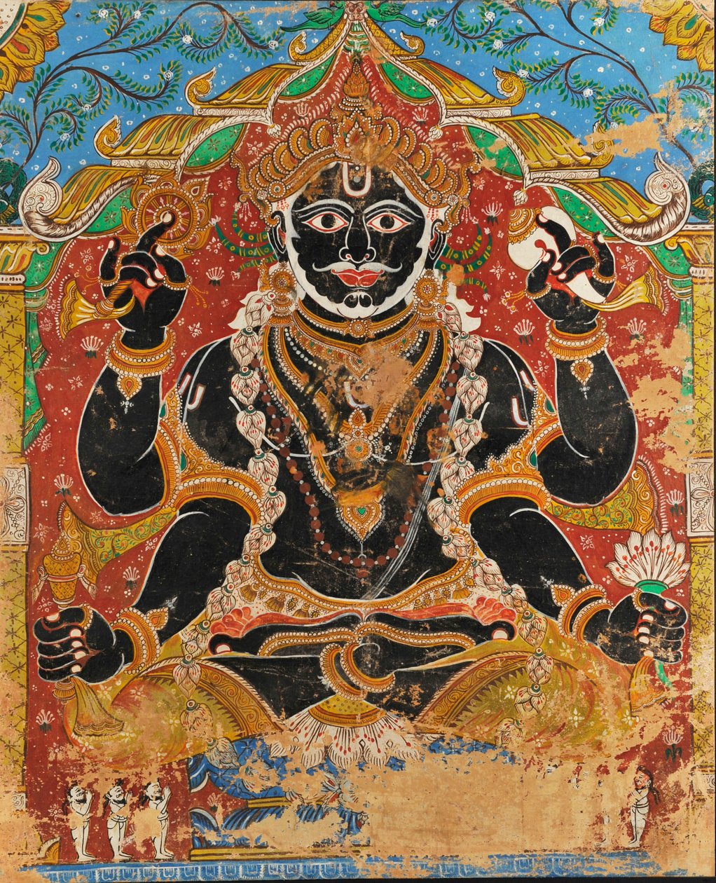 Jagannath (malarstwo ścienne) autorstwa Indian School