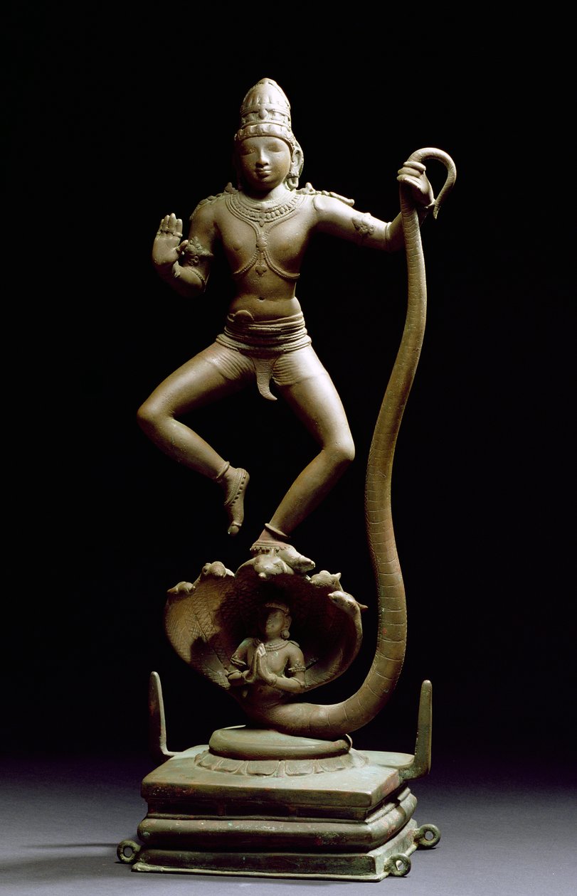 Kaliyakrishna, Chala, Tamil Nadu (brąz) autorstwa Indian School