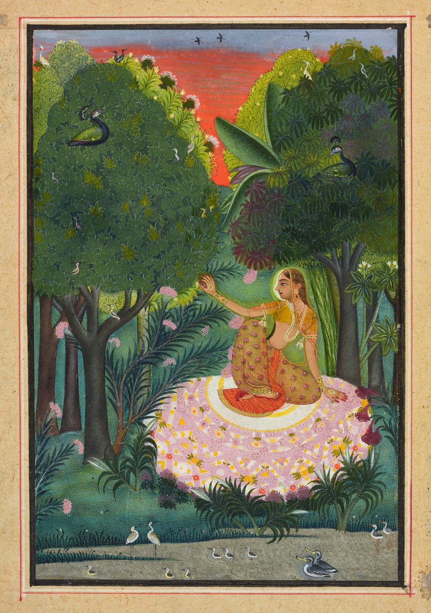 Komoda Ragini, Folio z „Ragmali”, s.1770-1775 autorstwa Indian School