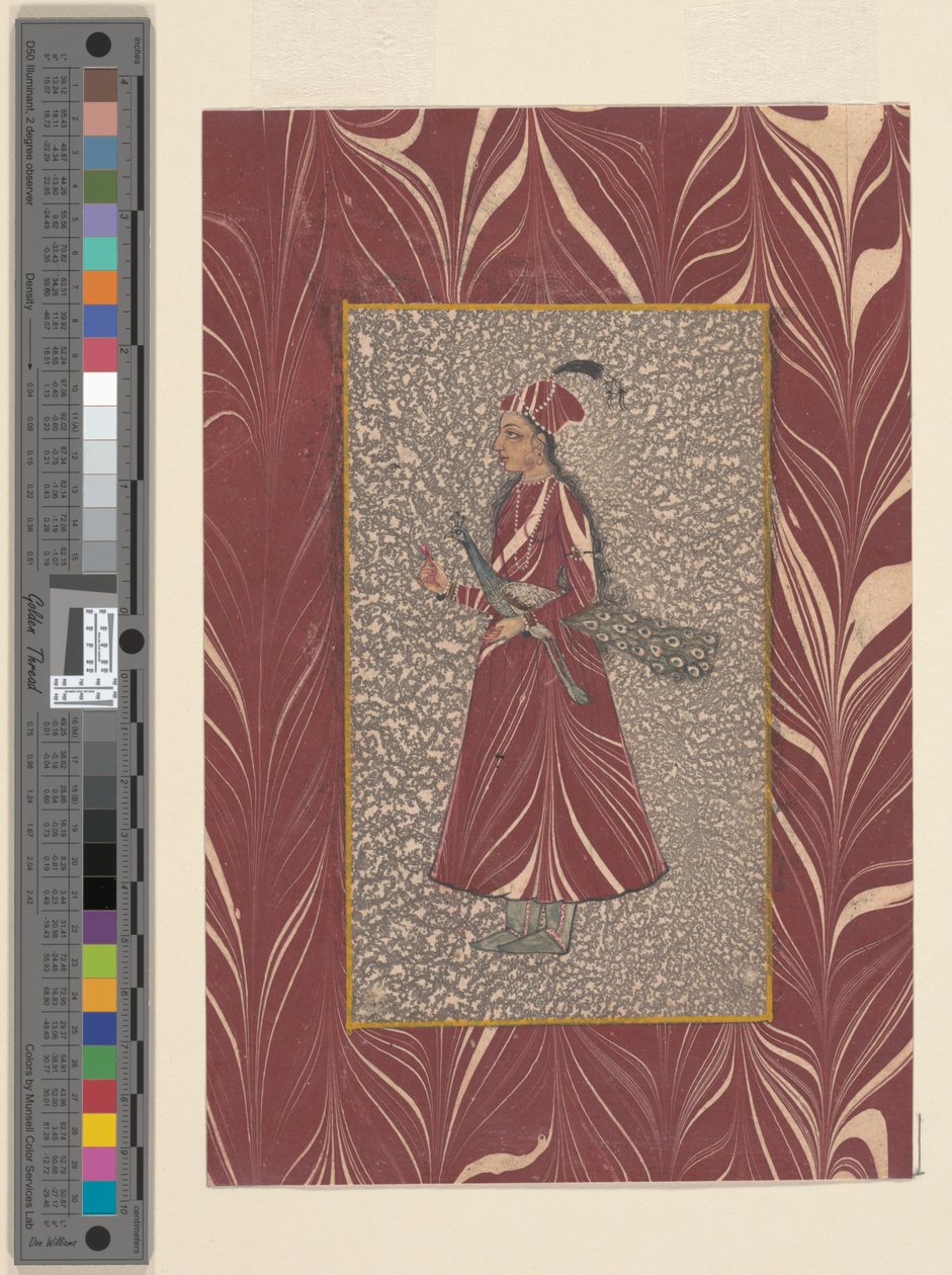 Pani niosąca pawia, Bijapur, ok. 1660 autorstwa Indian School