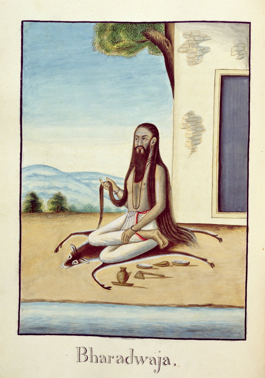 MSS EUR C 116/1 f.158 Mędrzec Bharadwaja z hinduskiego eposu „Adhyatma Ramajana” autorstwa Indian School
