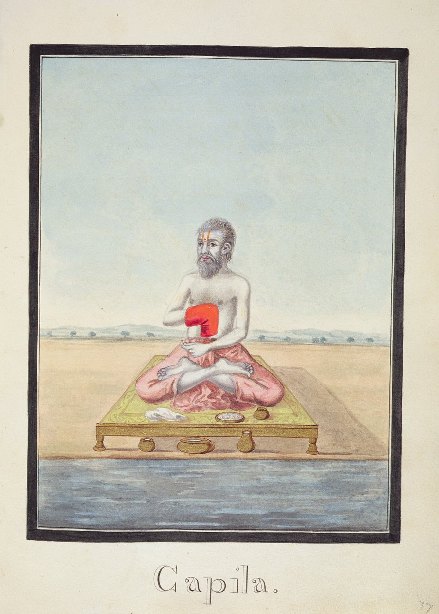MSS EUR C 116/1 f.77r Mędrzec Kapila z hinduskiego eposu „Adhyatma Ramajana” autorstwa Indian School