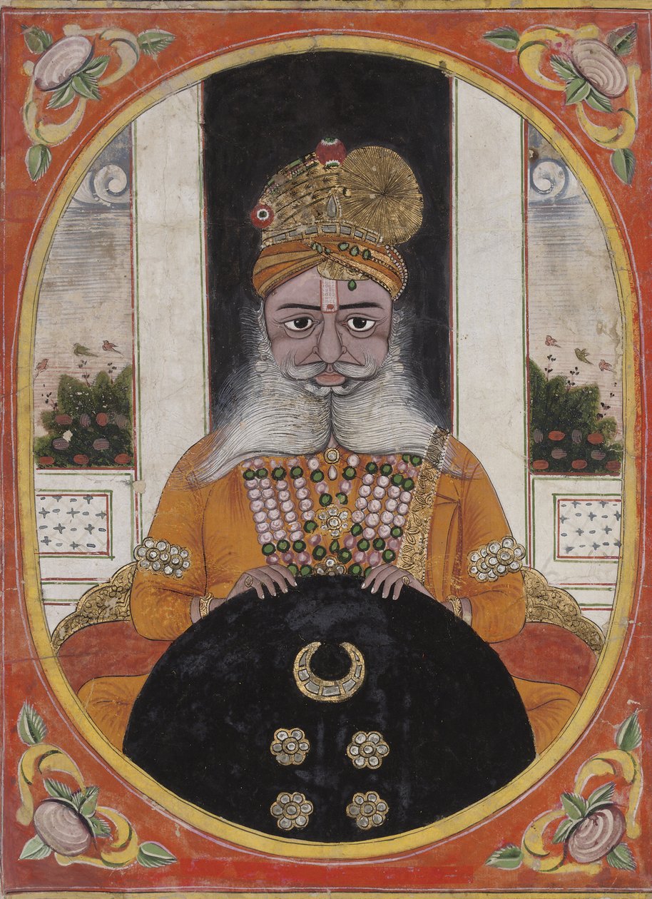 Maharaja Sardar Singh, władca Bikaner, 1851-71 autorstwa Indian School