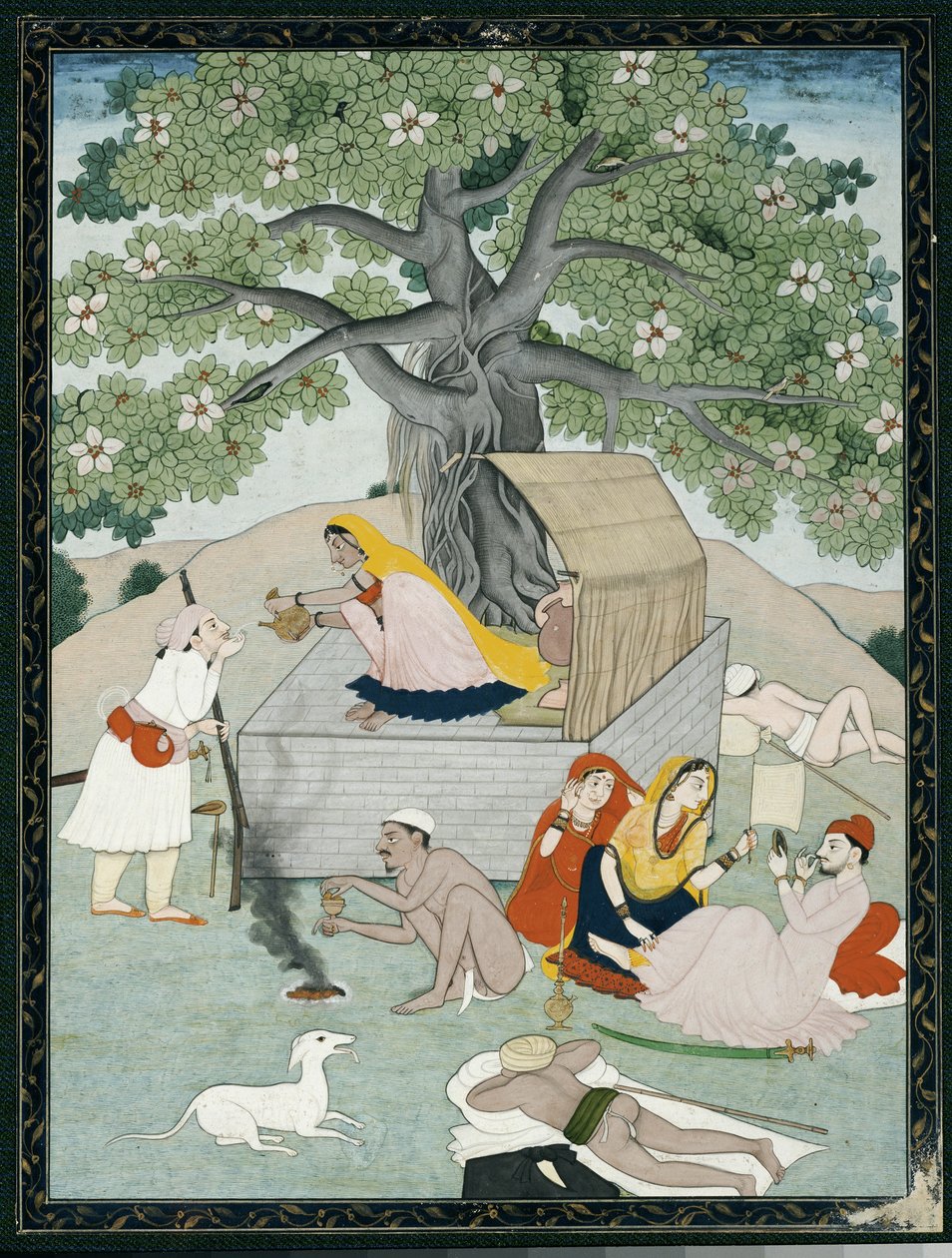 Miniatura z albumu, Kangra autorstwa Indian School