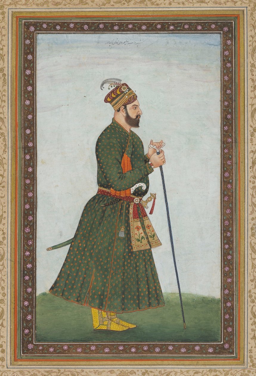 Nawab Ali-Mardan Khan, oddzielne folio albumu, ok. 1900 autorstwa Indian School