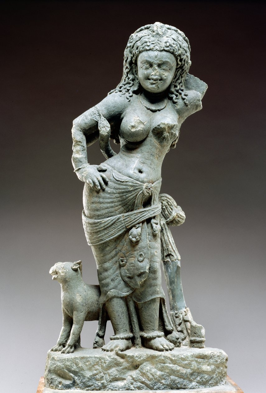 Parvati, kultura Samlaji, 500 AD (łupki) autorstwa Indian School