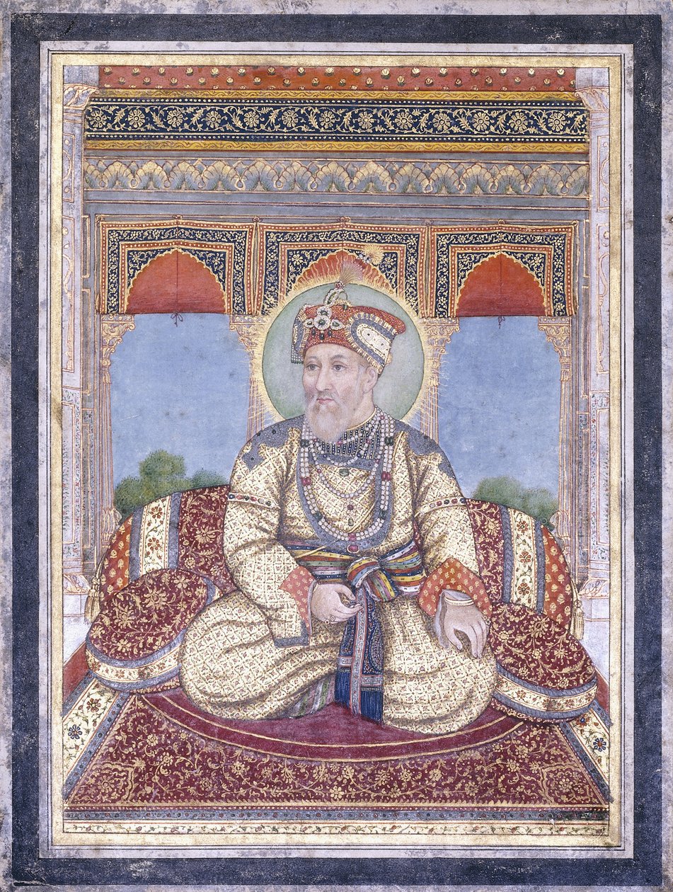 Portret Akbara Szacha II, początek XIX wieku autorstwa Indian School