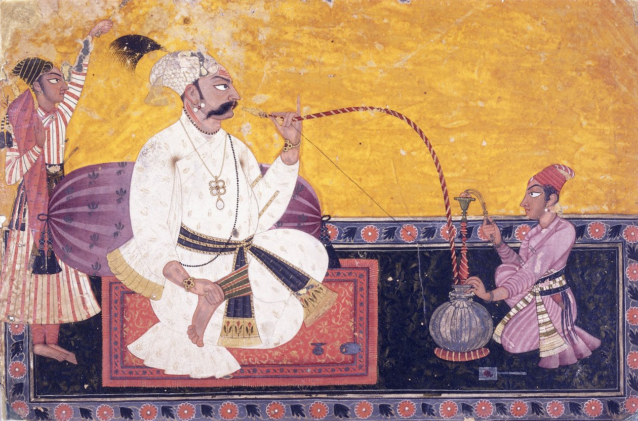 Portret Raja Kirpal Pal z Basohli, c. 1690-1700 autorstwa Indian School
