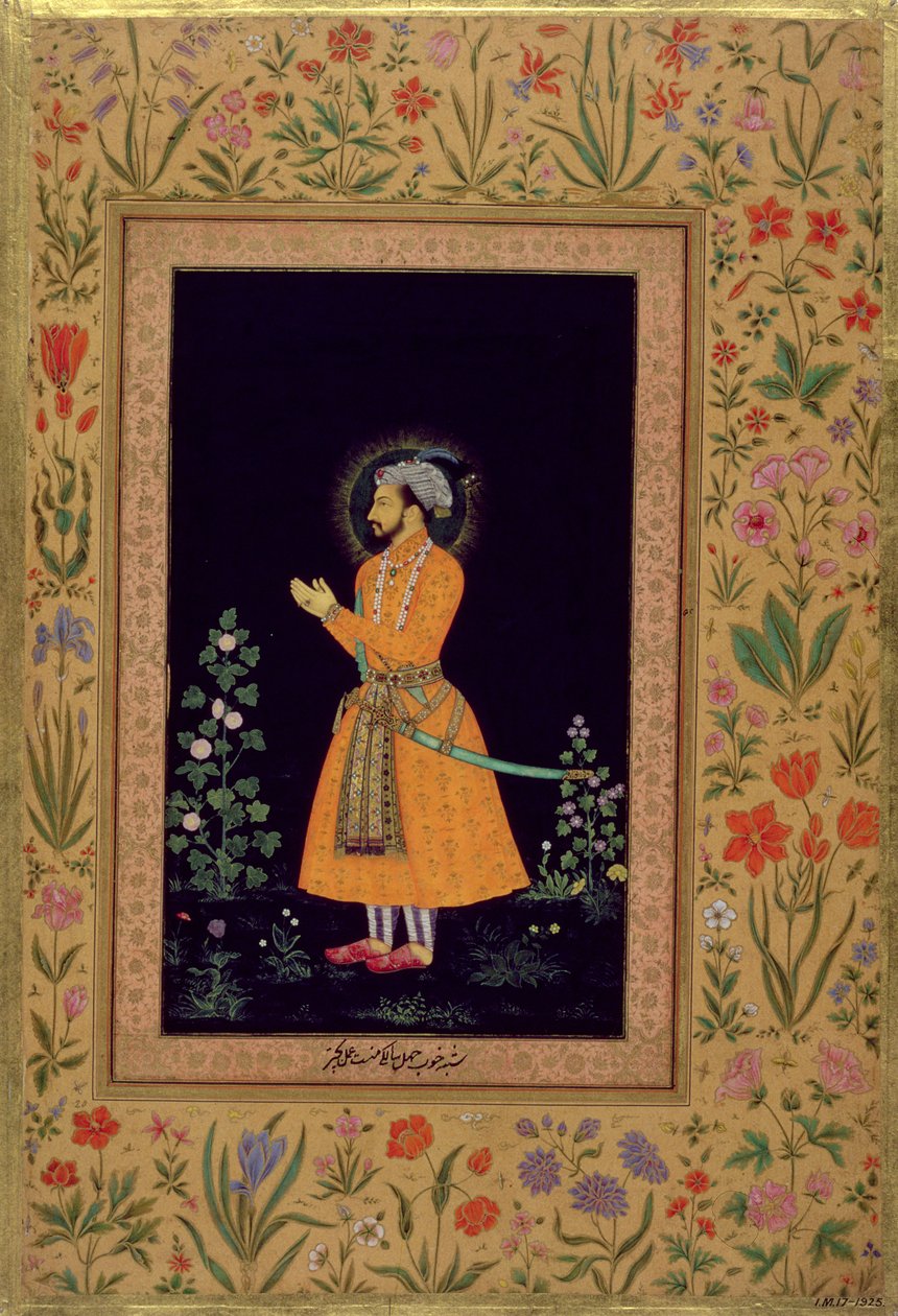 Portret szachdżahana (1592-1666) Mogołów, ok. 1632 autorstwa Indian School