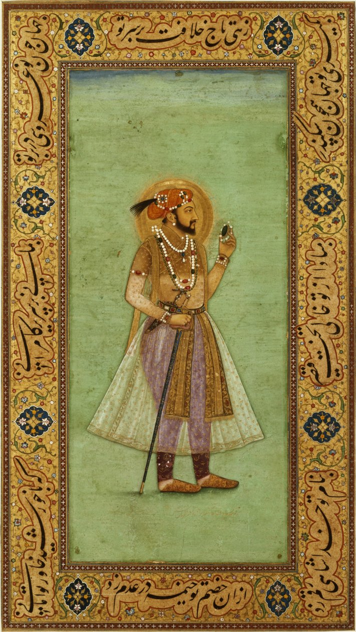 Portret Shah Jahana autorstwa Indian School