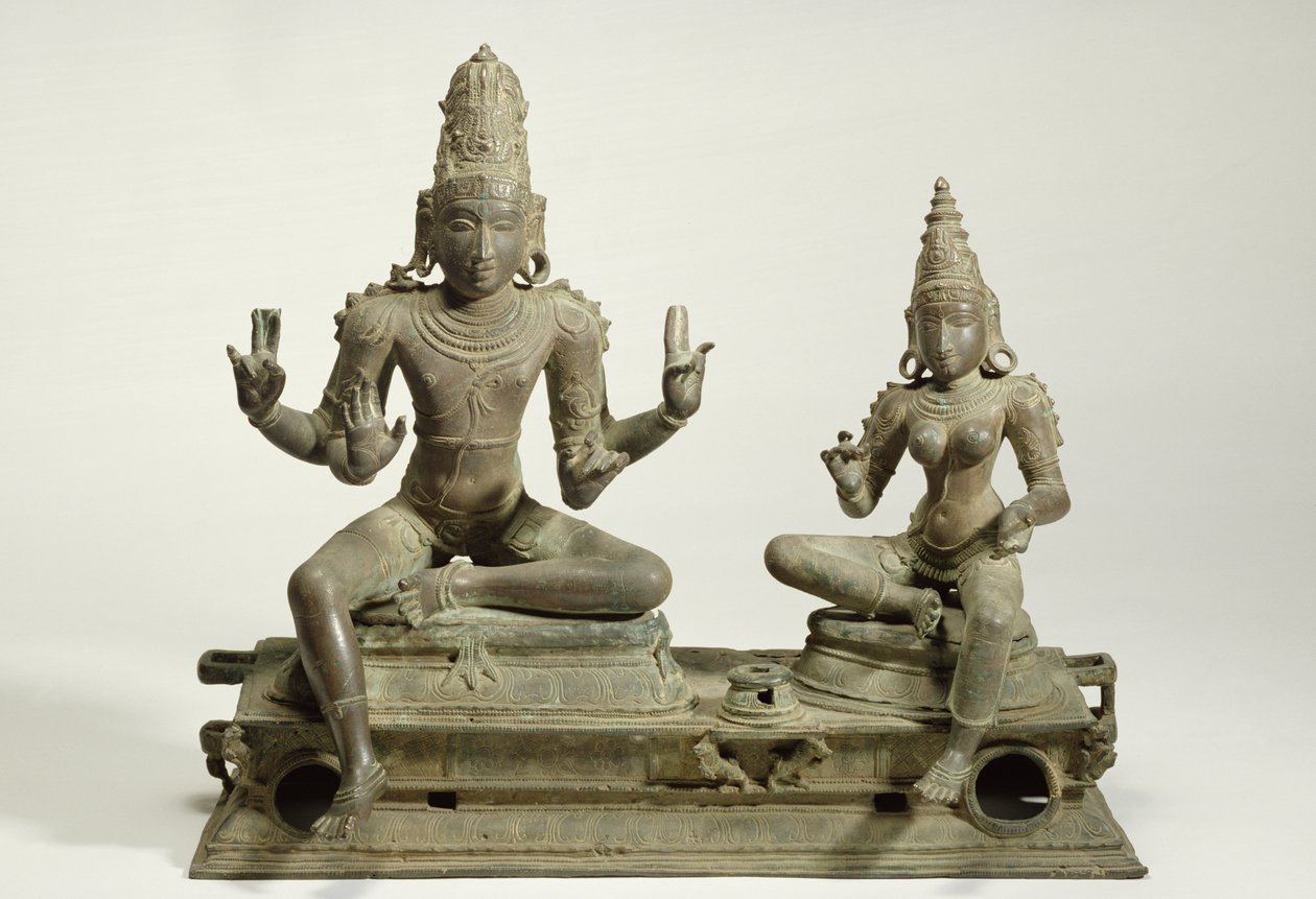 Samaskanda, Chala, Tamil Nadu (Brązowy) autorstwa Indian School