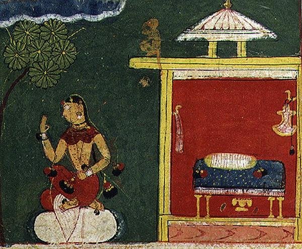VS 1960 Nayika, z "Kavipriya" Keshvadasy, Malwa, Rajput School autorstwa Indian School
