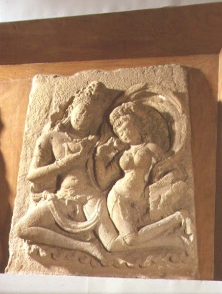 Wisznu w kosmicznej chwale, Szmologia, Gujarat (kamień) autorstwa Indian School