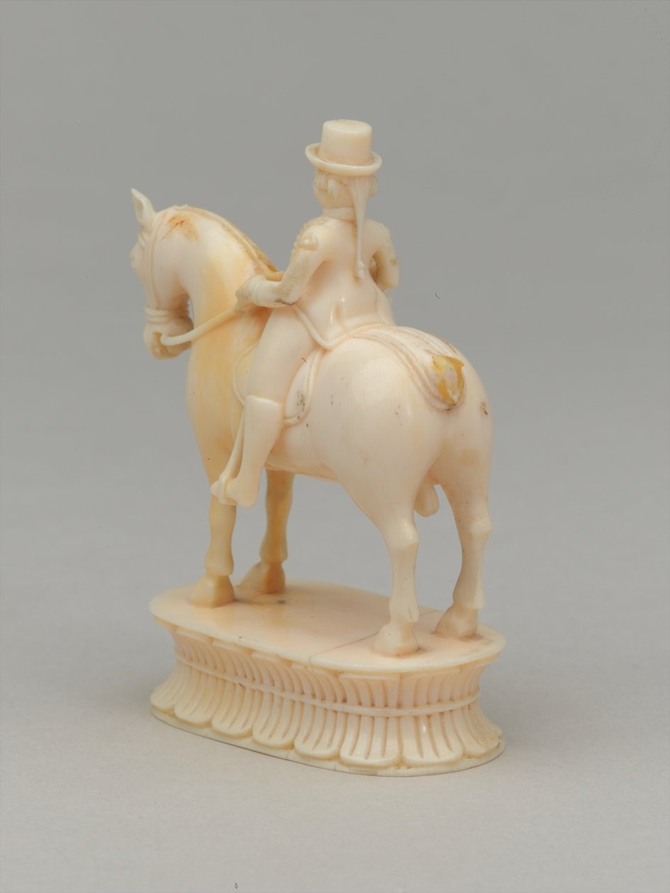 Biały rycerz, figura szachowa, Indie, 1820 ok autorstwa Indian School