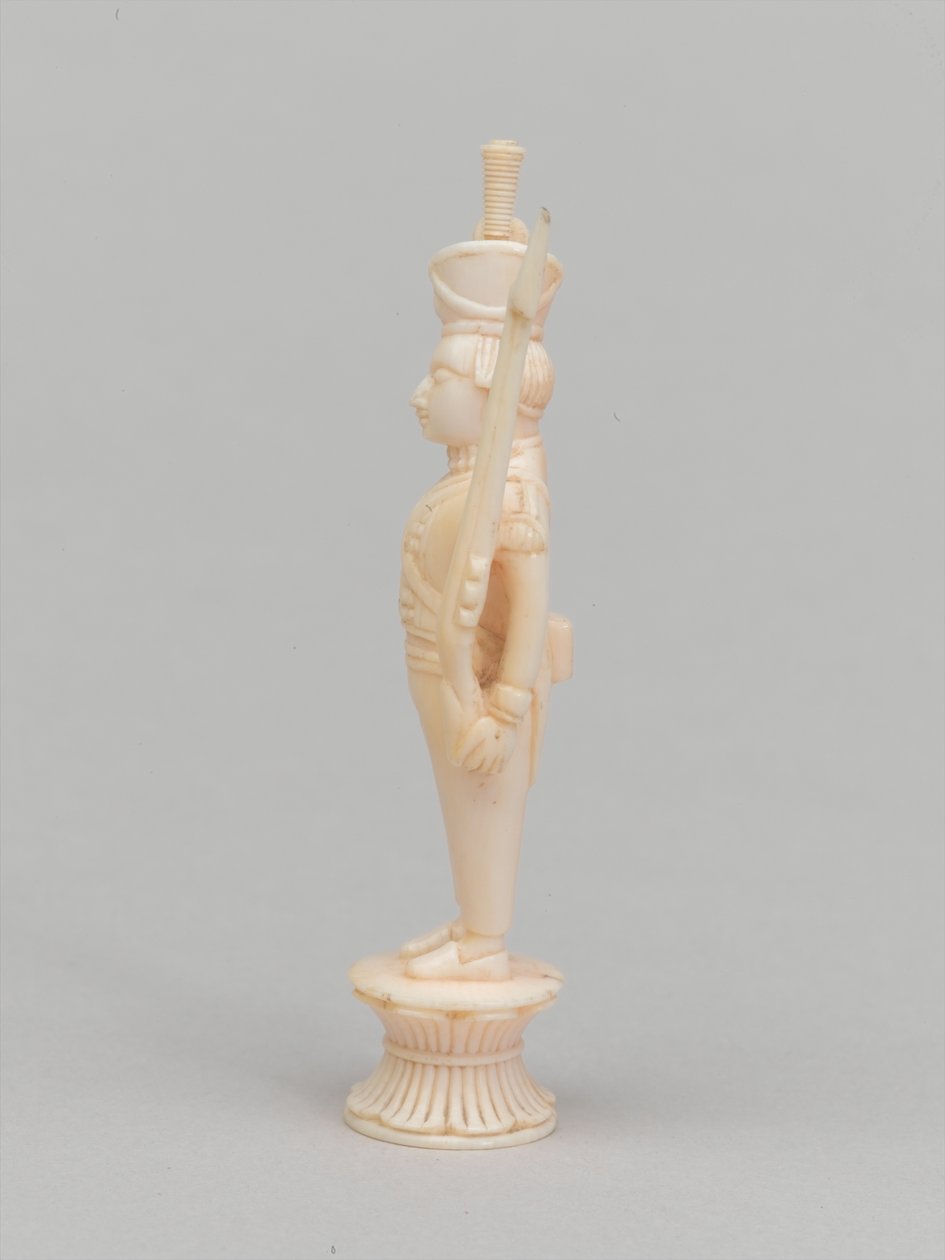 Biały pionek, figura szachowa, Indie, 1820 ok autorstwa Indian School