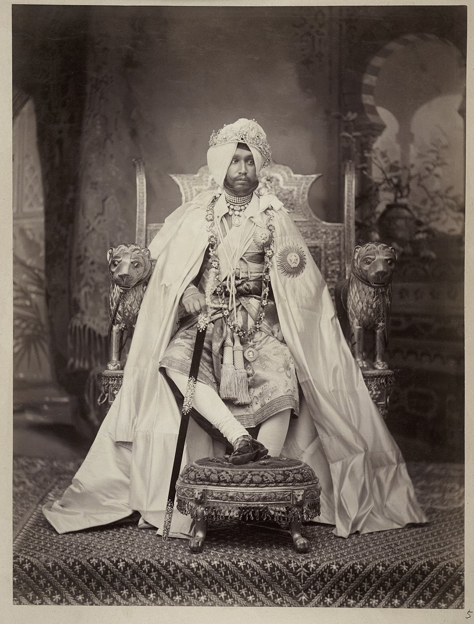 Sir Rajendra Singh, Maharadża Patiala autorstwa Indian photographer