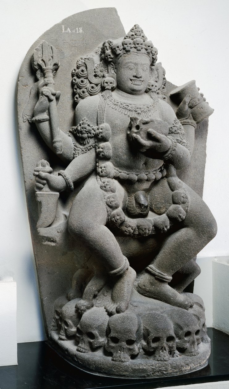 Bhairava, ok. 1300 (andezyt) autorstwa Indonesian School