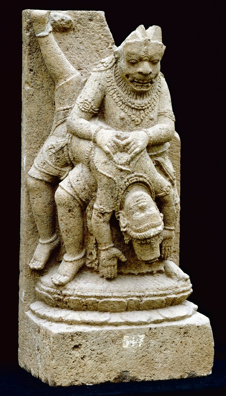 Wisznu jako Narasimha (andezyt) autorstwa Indonesian School
