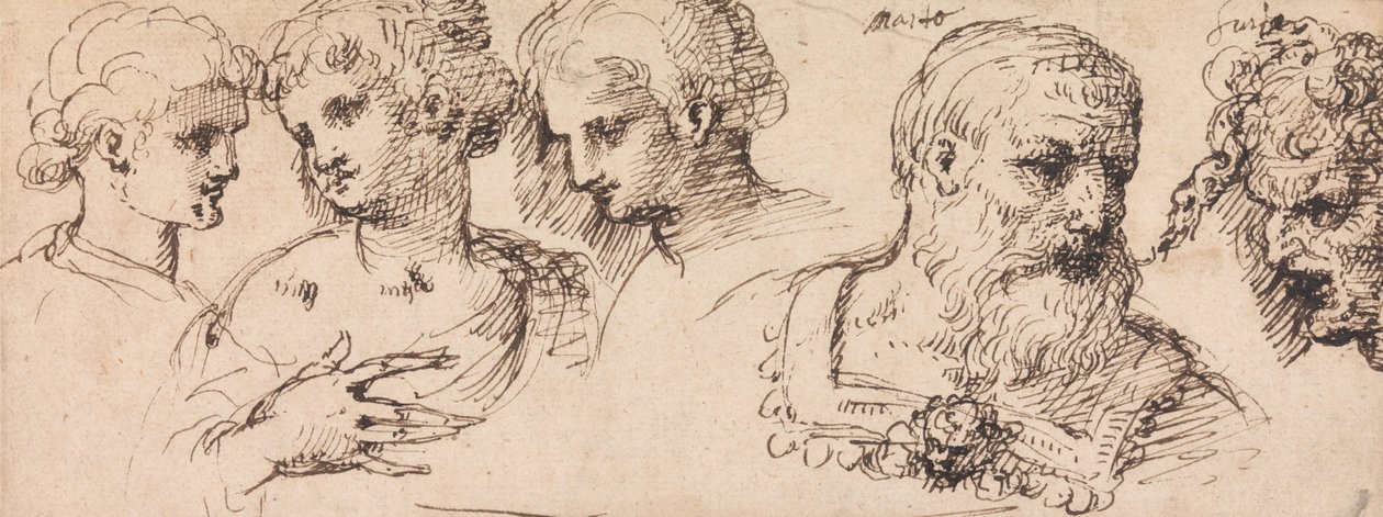 Pięć klasycznych głów autorstwa Inigo Jones