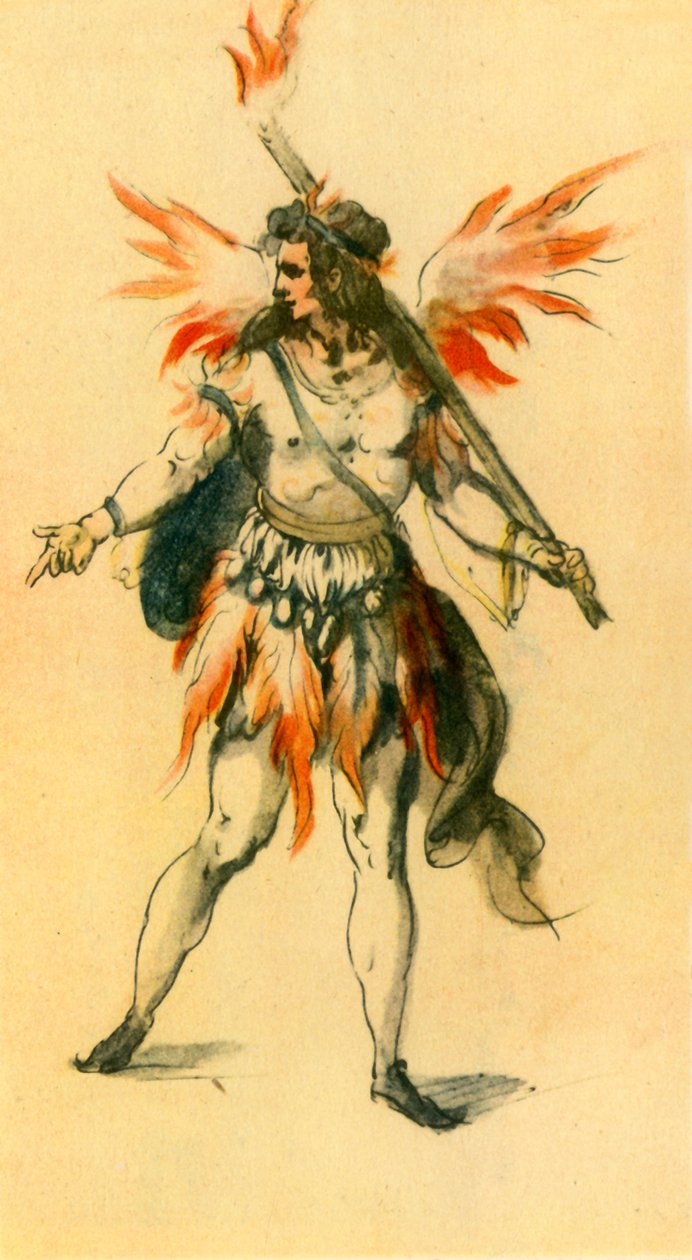 „Ognisty duch”, 1613, 1942. autorstwa Inigo Jones