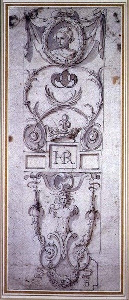 Projekt na panel dekoracyjny autorstwa Inigo Jones