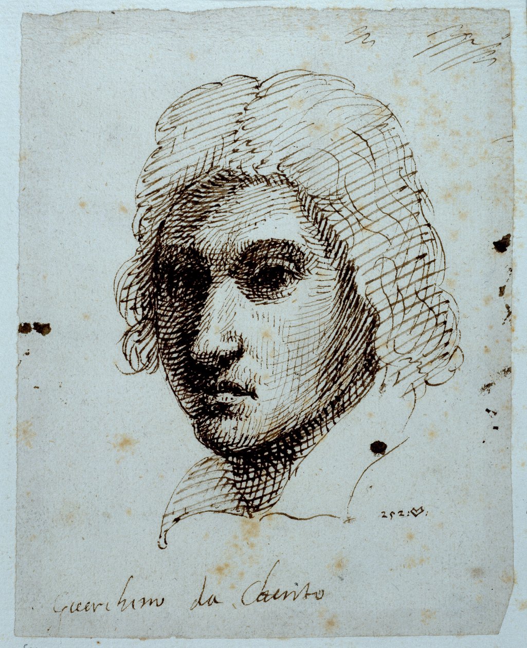 Rysunek Guercina (pióro i tusz na papierze) autorstwa Inigo Jones
