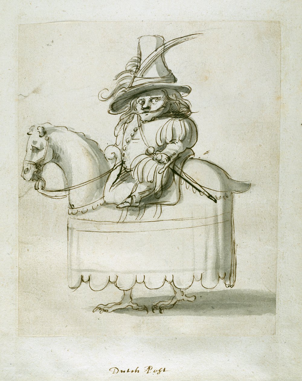 Holenderska strona (pióro i tusz na papierze) autorstwa Inigo Jones