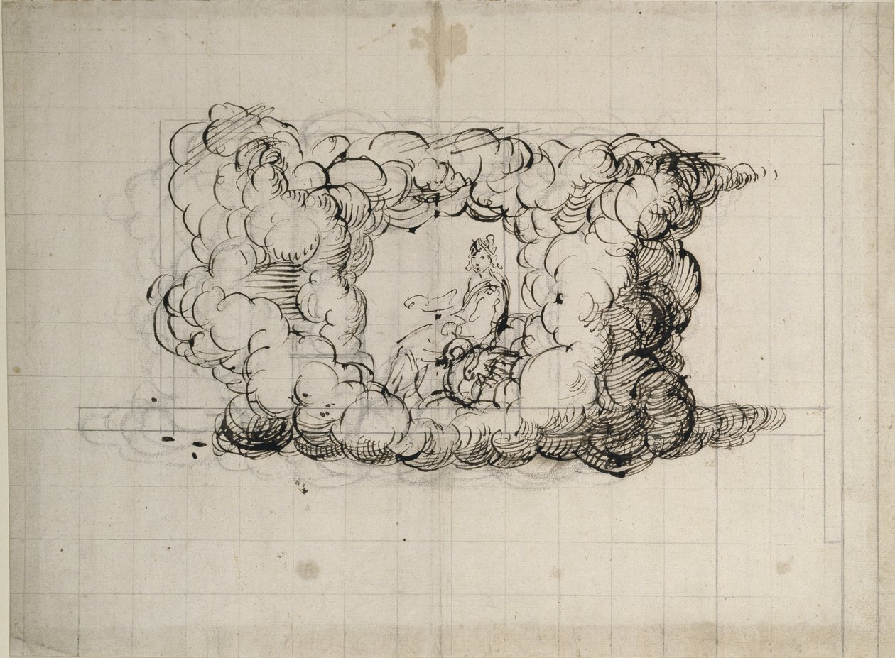 Rysunek teatralny autorstwa Inigo Jones