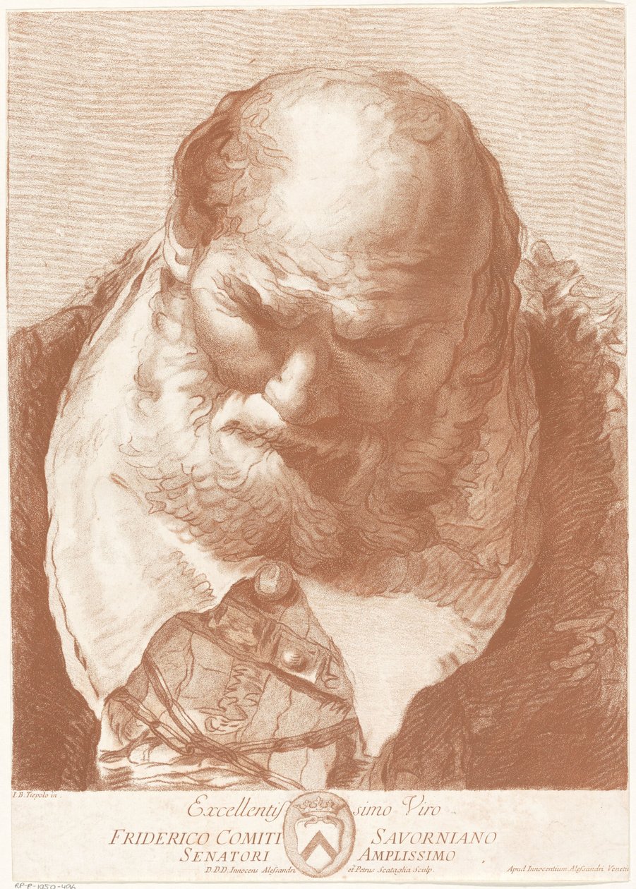 Portret van Fridericus hrabiego Savorniano autorstwa Innocente Alessandri