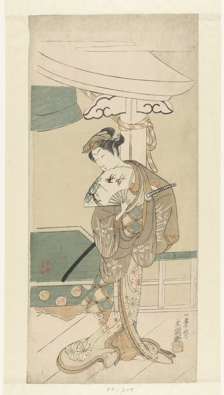 Aktor jako tancerz autorstwa Ippitsusai Bunchō