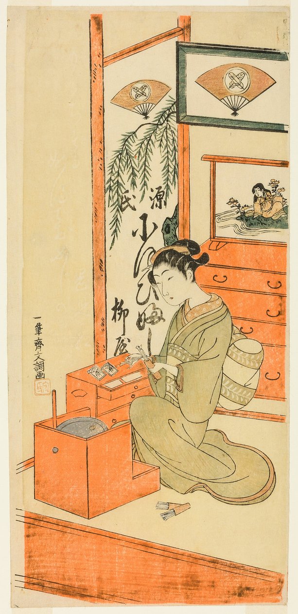 glicynia z wierzby herbacianej autorstwa Ippitsusai Bunchō