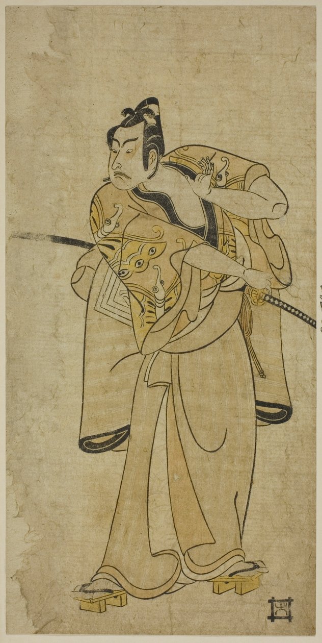 Aktor Ichikawa Yaozo II autorstwa Ippitsusai Bunchō