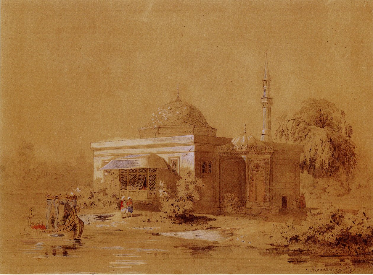 Projekt pawilonu Łaźni Tureckiej w Parku Katarzyny w Carskim Siole, ok. 1930 r. 1850 autorstwa Ippolit Antonovich Monighetti