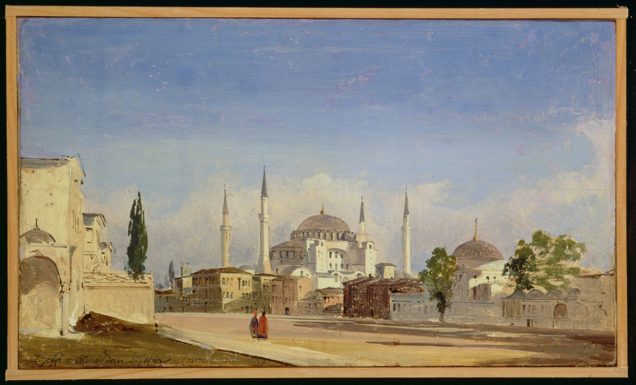 Hagia Sophia, Konstantynopol, 1843 autorstwa Ippolito Caffi