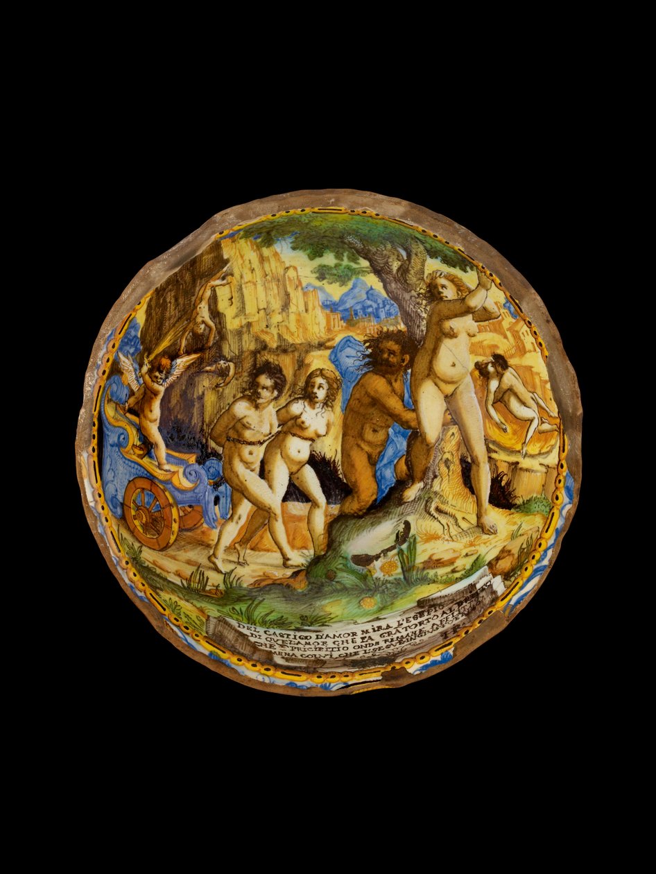 Miska z karą miłości, c1660-1670 autorstwa Ippolito Rombaldoni