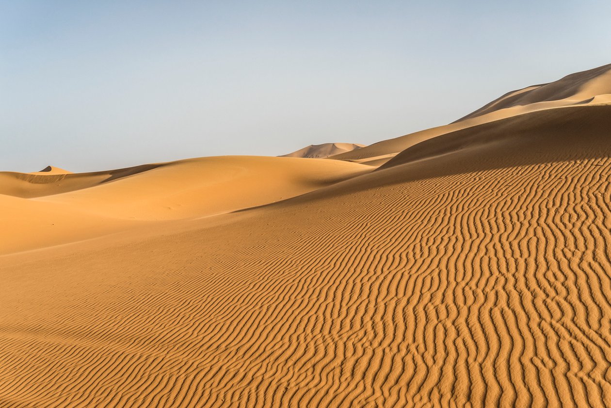 Wydmy w Erg Chebbi w południowo-wschodnim Maroku, 2014 (zdjęcie) autorstwa Ira Block
