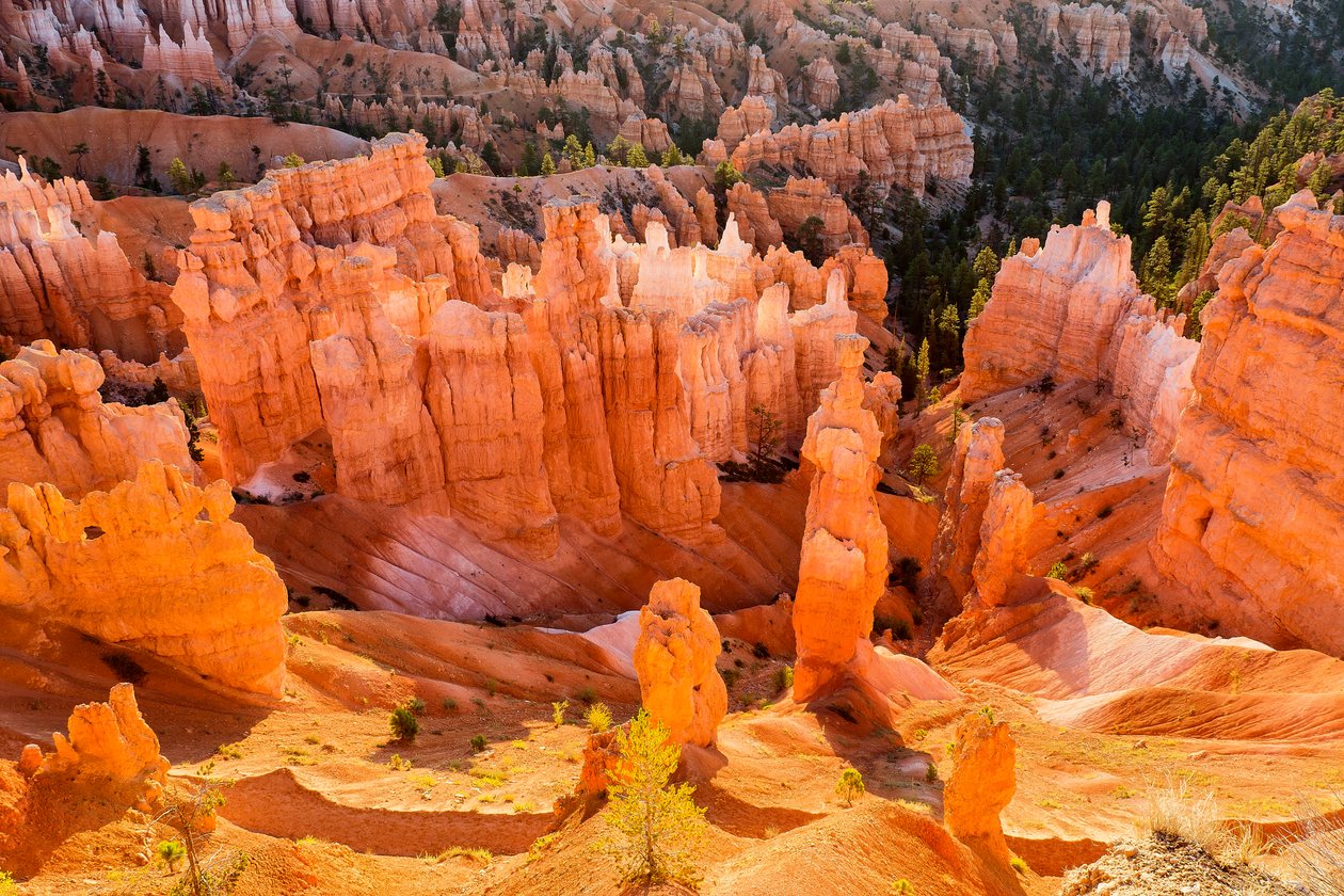 Wschód słońca nad Hoodoos w Parku Narodowym Bryce Canyon, 2012 (zdjęcie ilustracyjne) autorstwa Ira Block