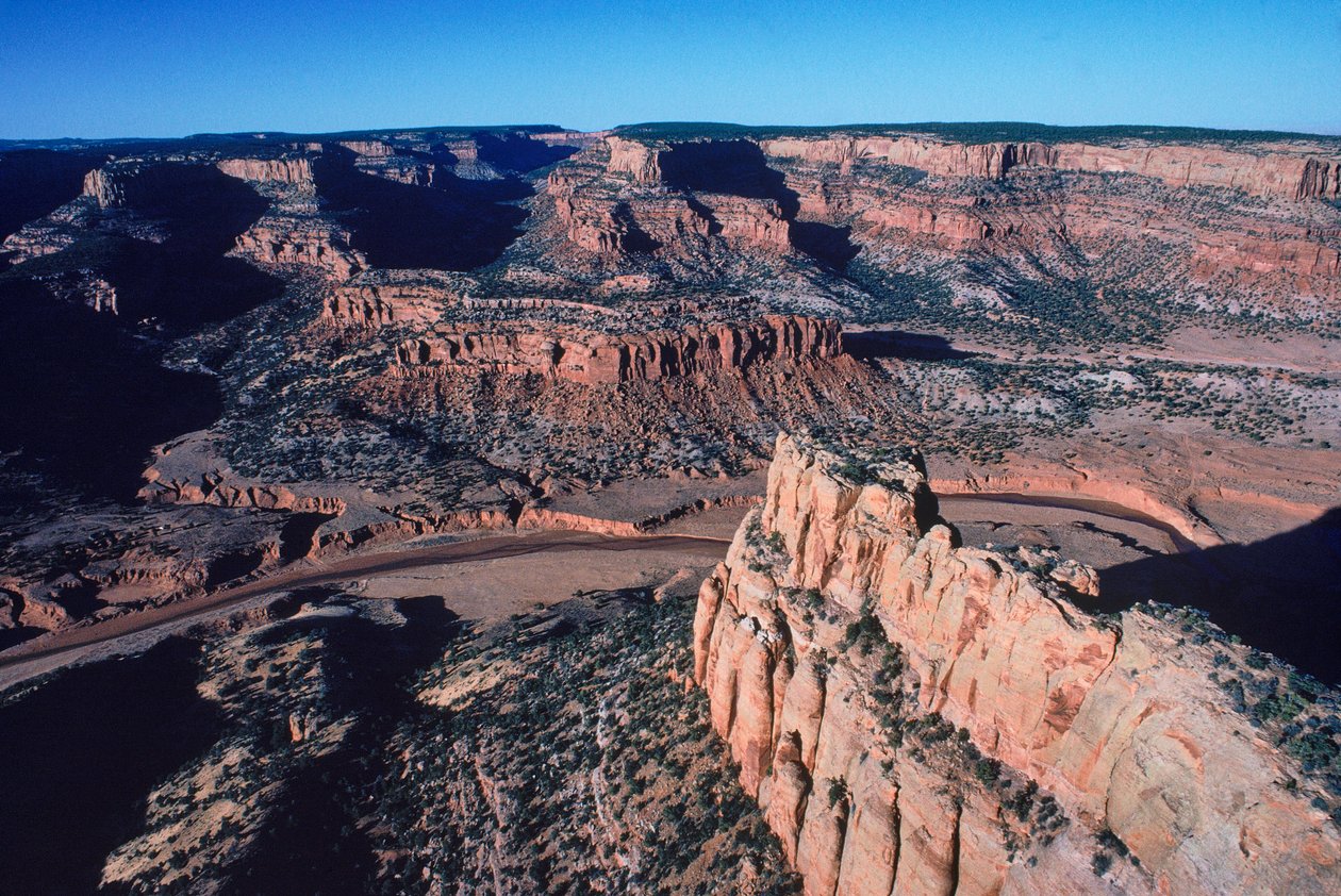 Kanion Tsegi, dom ruin indiańskich Keet Seel Anasazi w rezerwacie Indian Navajo autorstwa Ira Block