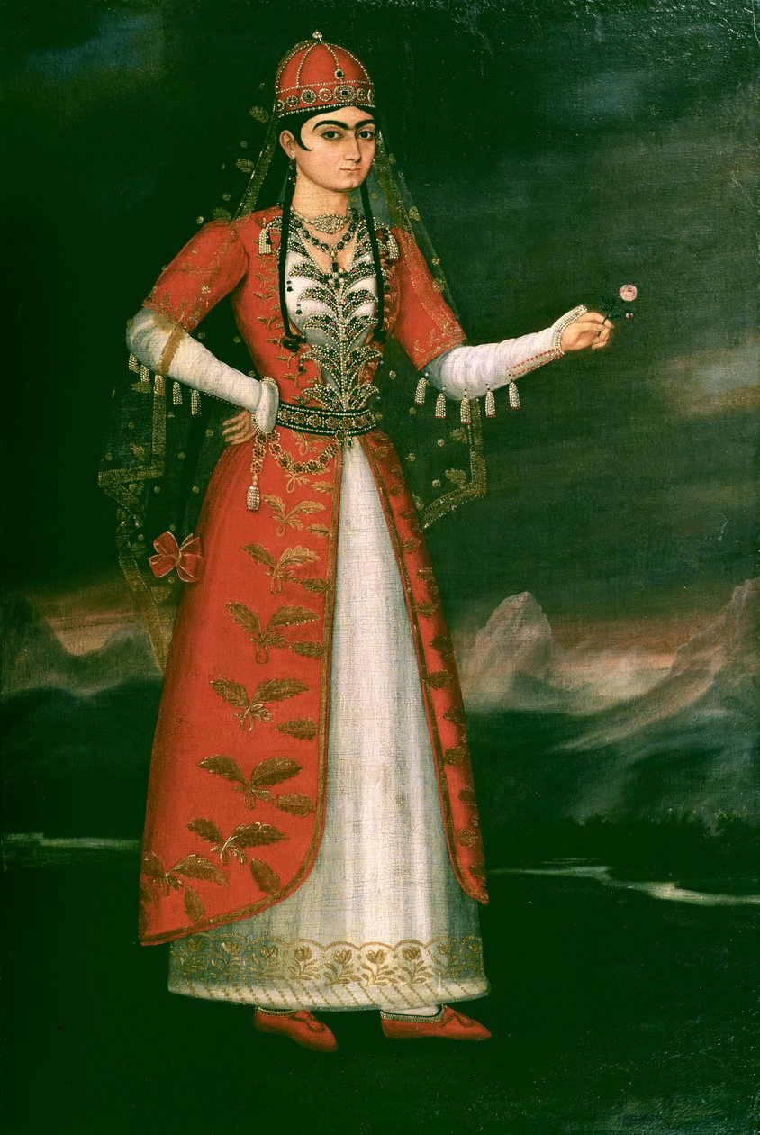 Portret Nino Eristavi, Irańczyk, 1829 autorstwa Iranian School