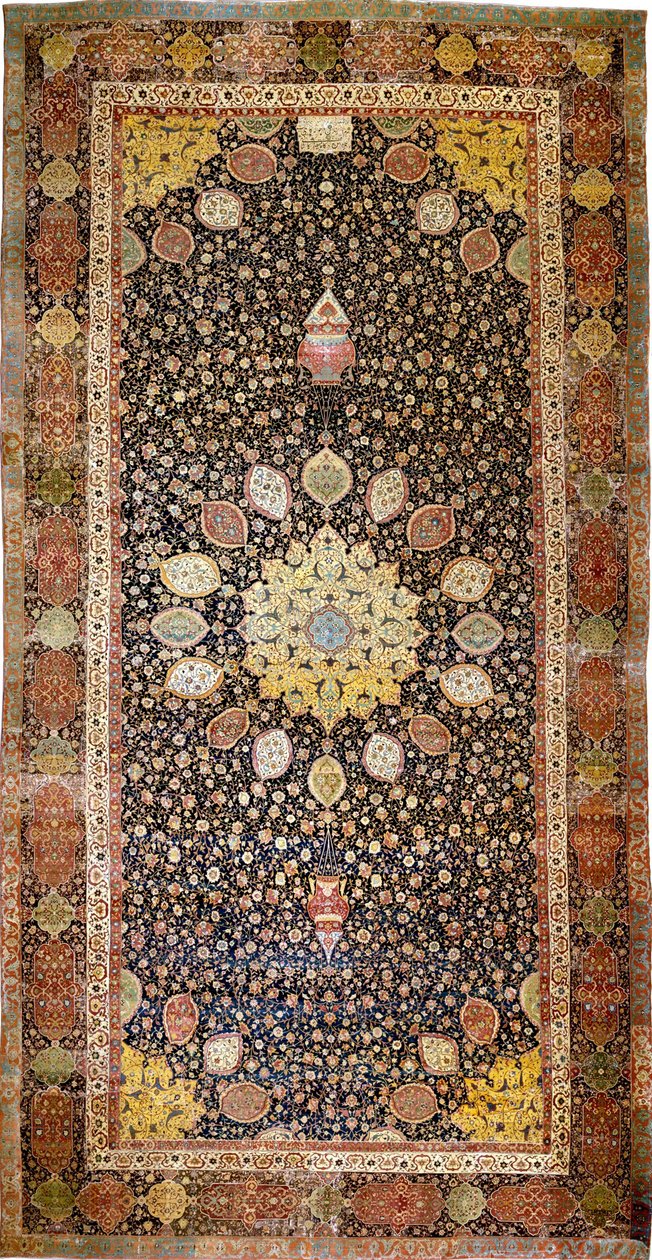 Dywan Ardabil, ok.1540 autorstwa Iranian Master